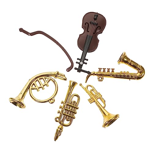 BESPORTBLE 5 Stück Maßstab Musikinstrumente für Dekoration und Violine Saxophon Trompete Bogen und Blasinstrumente BESPORTBLE 5 Stück Maßstab Musikinstrumente für Dekoration und Violine Saxophon Trompete Bogen und Blasinstrumente von BESPORTBLE