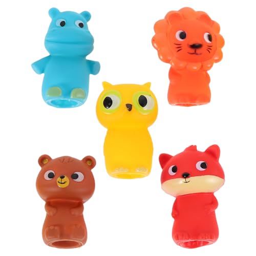 BESPORTBLE 5 Stück Mini Tier Fingerpuppen für Kleinkinder Hochwertige Tierpuppen für Geschichtenerzählen und Rollenspiele Realistische Handpuppen für Kindergeburtstag und Partys von BESPORTBLE