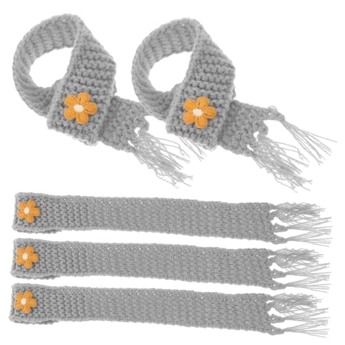 BESPORTBLE 5 Stück Mini strickschals Einstellbar Dekorativer Puppenzubehör Weinflaschen schal Vielseitig Für DIY Basteln Partydeko von BESPORTBLE