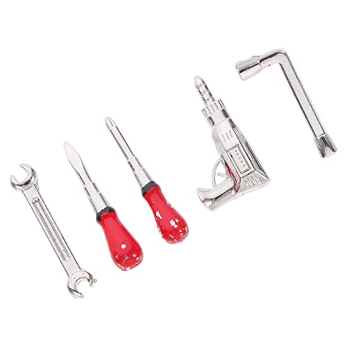 BESPORTBLE 5 Stück Miniatur Haus Werkzeuge Teiliges Simulation Mini Reparatur Multi Tool für Puppenhaus Mini Dekoration Maßstab für Sammler und Rollenspiele von BESPORTBLE