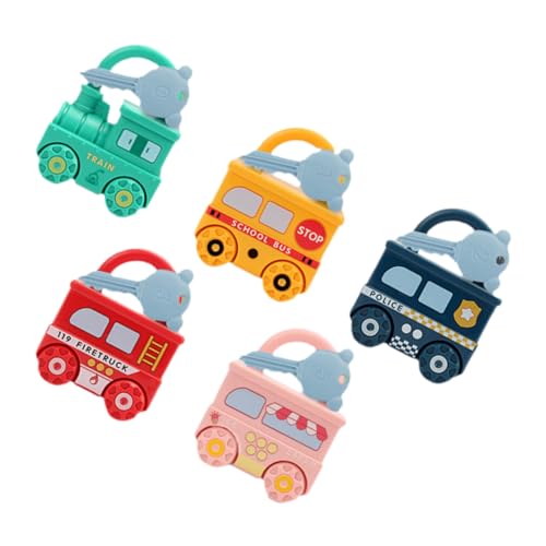 BESPORTBLE 5 Stück Montessori Lernspielzeug Ab Jahr Förderspielzeug Motorik Schlüsselspielzeug zum Entsperren und Zuordnen für Kleinkinder Jahre Geschenk für Geburtstag und Feiertage von BESPORTBLE