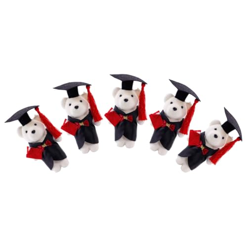 BESPORTBLE 5 Stück Plüschbären für Blumensträuße Süße Abschlussbären als für Graduierungen und DIY Bouquets für Kreative Dekorationen von BESPORTBLE
