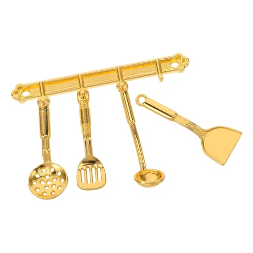 BESPORTBLE 5 Stück Puppenhaus Küchenset puppenhaus vorgeben Mini-Küchenzubehör Stellen Sie Sich vor, Kochgeschirr zu Mini-Küchenutensilien Mini-Spachtellöffel Metall Golden BESPORTBLE 5 Stück Puppenhaus Küchenset puppenhaus vorgeben Mini-Küchenzubehör Stellen Sie Sich vor, Kochgeschirr zu Mini-Küchenutensilien Mini-Spachtellöffel Metall Golden von BESPORTBLE