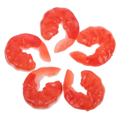 BESPORTBLE 5 Stück Realistische Künstliche Garnelen Modelle aus Robustem Kunststoff Lebensechte Shrimp Figuren für DIY Food Play und Küchendekor Sichere und Langlebige Garnelen Nachbildungen BESPORTBLE 5 Stück Realistische Künstliche Garnelen Modelle aus Robustem Kunststoff Lebensechte Shrimp Figuren für DIY Food Play und Küchendekor Sichere und Langlebige Garnelen Nachbildungen von BESPORTBLE