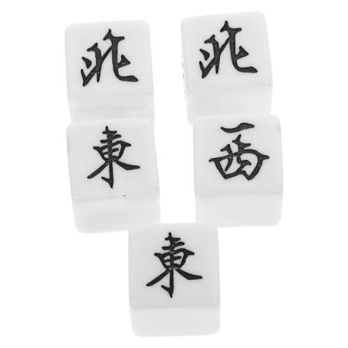 BESPORTBLE 5 Stück Teiliges Acryl Mahjong Würfelspiel Zubehör Leichte Windrichtungswürfel für Party Brettspiele Zuhause für Erwachsene und Familien BESPORTBLE 5 Stück Teiliges Acryl Mahjong Würfelspiel Zubehör Leichte Windrichtungswürfel für Party Brettspiele Zuhause für Erwachsene und Familien von BESPORTBLE