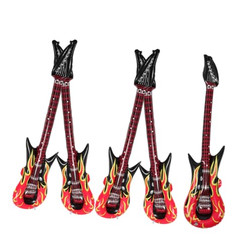 BESPORTBLE 5 Stück Teiliges Aufblasbares PVC Gitarrenset mit Sicherheitsventil Leichtes Partyspielzeug für Kindergeburtstag als Musik Instrumenten Deko und Bühnenrequisite BESPORTBLE 5 Stück Teiliges Aufblasbares PVC Gitarrenset mit Sicherheitsventil Leichtes Partyspielzeug für Kindergeburtstag als Musik Instrumenten Deko und Bühnenrequisite von BESPORTBLE