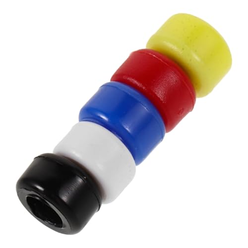 BESPORTBLE 5 Stück Teiliges Finger Skateboard Rad mit Hochgeschwindigkeits Kugellagern Langlebige Ersatzräder Blau Rot Gelb für Professionelle Finger Skateboards von BESPORTBLE