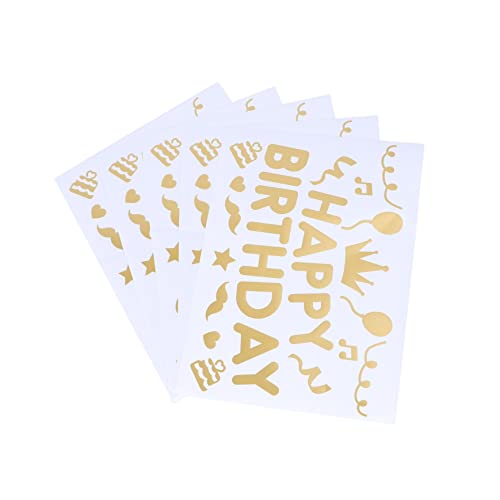 BESPORTBLE 5 Stück Teiliges Goldene Ballon Aufkleber für Geburtstagsdekoration Abnehmbare Sticker für Partys Hochzeiten und Feiern Hochwertige Langlebige Dekorationen mit Klaren Mustern BESPORTBLE 5 Stück Teiliges Goldene Ballon Aufkleber für Geburtstagsdekoration Abnehmbare Sticker für Partys Hochzeiten und Feiern Hochwertige Langlebige Dekorationen mit Klaren Mustern von BESPORTBLE