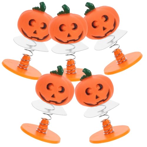 BESPORTBLE 5 Stück Teiliges Halloween Spring Lustige Springende Kürbisfiguren für Partygeschenk und Dekoration für Halloween Feiern von BESPORTBLE