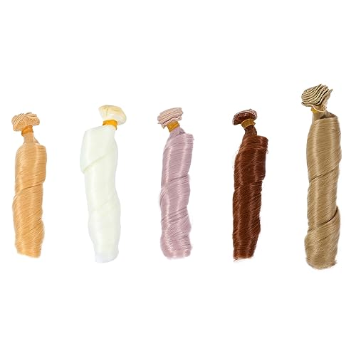 BESPORTBLE 5 Stück Teiliges Hitzebeständige Puppenperücken für DIY Doll Making Vielseitige Puppenhaar Styles Anpassbar mit Föhn Glätteisen Lockenstab für Puppenreparatur und Individuelles BESPORTBLE 5 Stück Teiliges Hitzebeständige Puppenperücken für DIY Doll Making Vielseitige Puppenhaar Styles Anpassbar mit Föhn Glätteisen Lockenstab für Puppenreparatur und Individuelles von BESPORTBLE