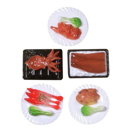 BESPORTBLE 5 Stück Teiliges Künstliche Lebensmittel Modelle Realistische Chinesische Speisen für Miniaturhäuser Fotorequisiten und Kinderspielzeug aus Hochwertigem Resin BESPORTBLE 5 Stück Teiliges Künstliche Lebensmittel Modelle Realistische Chinesische Speisen für Miniaturhäuser Fotorequisiten und Kinderspielzeug aus Hochwertigem Resin von BESPORTBLE