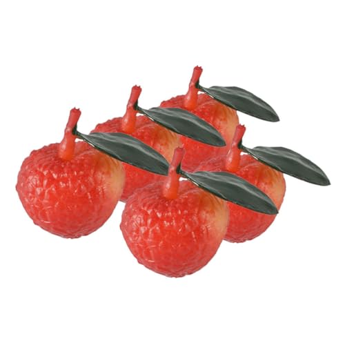 BESPORTBLE 5 Stück Teiliges Künstliche Litschis aus PVC Realistisch Gestaltete Langlebige Deko Früchte mit Lebensechtem Aussehen für Markt Foto und Tischdekoration BESPORTBLE 5 Stück Teiliges Künstliche Litschis aus PVC Realistisch Gestaltete Langlebige Deko Früchte mit Lebensechtem Aussehen für Markt Foto und Tischdekoration von BESPORTBLE