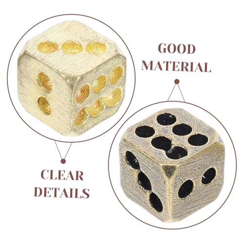 BESPORTBLE 5stücke Kupferwürfel Einfache Kleine Würfel Massive Spielwürfel Metal Würfel Für Craps Tischspiele Bars Familienfeiern BESPORTBLE 5stücke Kupferwürfel Einfache Kleine Würfel Massive Spielwürfel Metal Würfel Für Craps Tischspiele Bars Familienfeiern von BESPORTBLE