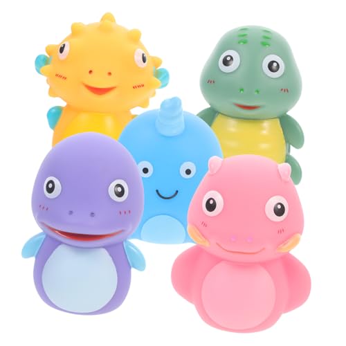 BESPORTBLE 5 Stück Teiliges Meerestiere Fingerpuppen aus Weichem Material Bunte Handpuppen für Interaktives Geschichtenerzählen und Kinderspiele Geeignet für Kleinkinder und Familien von BESPORTBLE
