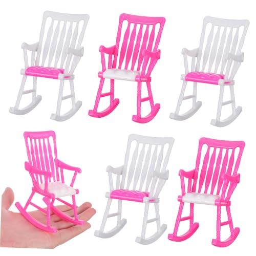 BESPORTBLE 5 Stück Teiliges Mini Puppenhaus Zubehör Farbige Kleine Puppenstühle für Rollenspiele Sichere Dekorative Miniatur Möbel für Spielhäuser Zufällige Farbe Zufällige Farbe von BESPORTBLE