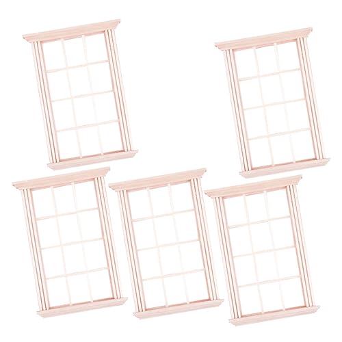BESPORTBLE 5 Stück Teiliges Miniatur Holzfenster Langlebige Puppenhaus Dekoration Sicher und Bruchsicher Vielseitig für DIY Mini Haus Landschaft Stilvoll als Fotorequisite und Kinderspielzeug BESPORTBLE 5 Stück Teiliges Miniatur Holzfenster Langlebige Puppenhaus Dekoration Sicher und Bruchsicher Vielseitig für DIY Mini Haus Landschaft Stilvoll als Fotorequisite und Kinderspielzeug von BESPORTBLE