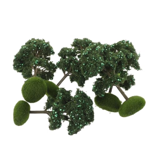 BESPORTBLE 5stücke Simulationsbaum Miniatur-gartenset Baummodell Realistisches Miniatur-baumensemble Für Sandtischmodell Und Baumlandschaftsmodelle von BESPORTBLE