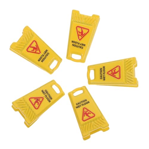 BESPORTBLE 5 Stück Teiliges Miniatur Rutschgefahr Warnschild Realistische Kleine Bodenwarnzeichen für Puppenhaus Dekoration Pädagogisches Rollenspiel Zubehör für Sicherheitsbewusstsein und BESPORTBLE 5 Stück Teiliges Miniatur Rutschgefahr Warnschild Realistische Kleine Bodenwarnzeichen für Puppenhaus Dekoration Pädagogisches Rollenspiel Zubehör für Sicherheitsbewusstsein und von BESPORTBLE