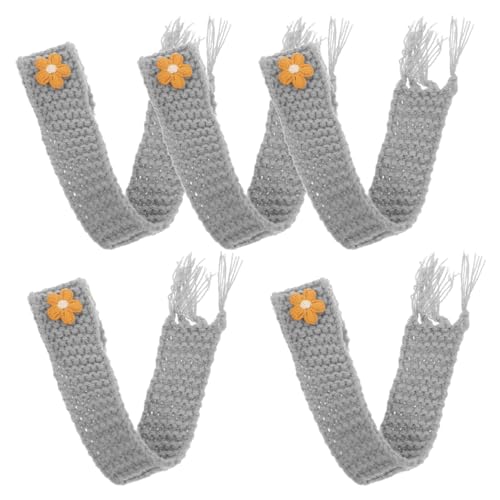BESPORTBLE 5 Stück Teiliges Miniatur Schals aus Wolle Verstellbar für Puppen und Flaschen Kawaii DIY Deko Partygeschenk und Vielseitige Anwendung von BESPORTBLE