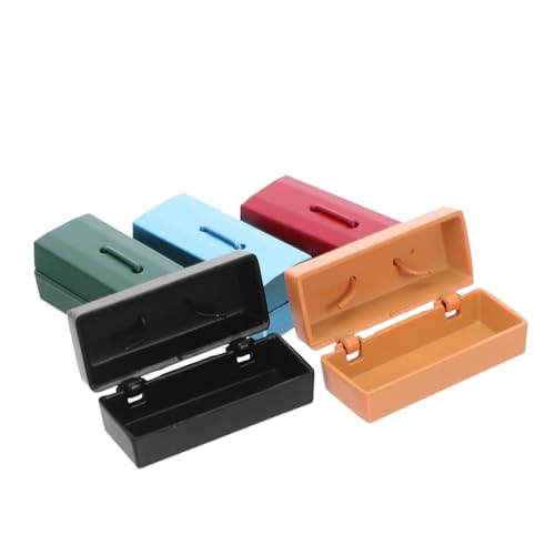 BESPORTBLE 5 Stück Teiliges Miniatur Werkzeugkasten Metall Aufbewahrungsbox für Puppenhaus Mini Möbel Organizer Praktisch für Mini Szenen Zubehör und Bastelfans von BESPORTBLE