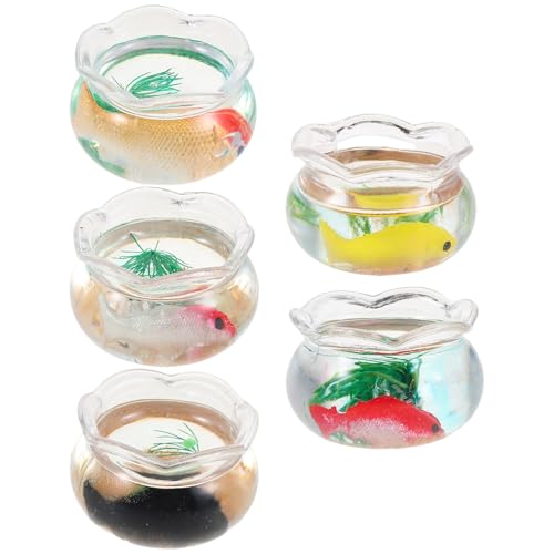 BESPORTBLE 5 Stück Teiliges Miniatur-fischglas Realistischen Pflanzen Kleine Runde Plastik-aquarien Dekorative Mini-fischbecken für Puppenhaus Desktop-dekor und Mini-Landschaft BESPORTBLE 5 Stück Teiliges Miniatur-fischglas Realistischen Pflanzen Kleine Runde Plastik-aquarien Dekorative Mini-fischbecken für Puppenhaus Desktop-dekor und Mini-Landschaft von BESPORTBLE