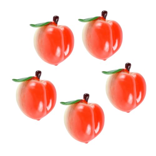 BESPORTBLE 5 Stück Teiliges PVC Pfirsich Modell Realistische Miniaturfrüchte Lebensechte Dekoration für Zuhause Fotografie Requisiten Kinderspielzeug Vielseitig für Tisch Schaufenster BESPORTBLE 5 Stück Teiliges PVC Pfirsich Modell Realistische Miniaturfrüchte Lebensechte Dekoration für Zuhause Fotografie Requisiten Kinderspielzeug Vielseitig für Tisch Schaufenster von BESPORTBLE