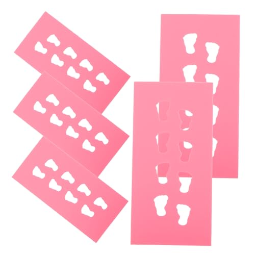 BESPORTBLE 5 Stück Teiliges Puppenhaus Zubehör Miniatur Fußabdruck Bodenmatten Langlebig Leicht zu Reinigen Realistische Dollhouse Dekoration DIY Teppiche für Puppenhaus von BESPORTBLE