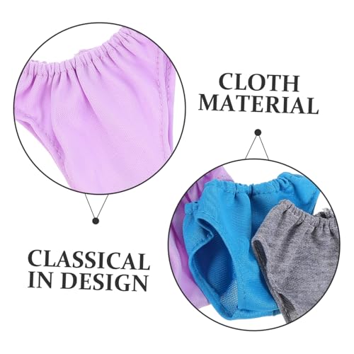 BESPORTBLE 5 Stück Teiliges Puppenunterwäsche aus Leichtem Farbenfrohe Unterhosen in Rosa Rot und Blau Strapazierfähige Puppenkleidung für Puppen Zubehör für Puppenkostüme und Rollenspiele von BESPORTBLE