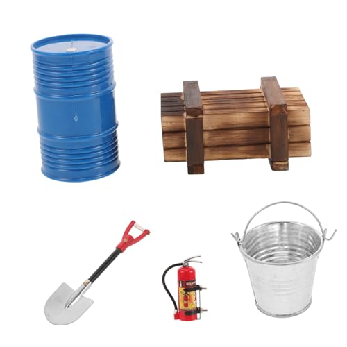 BESPORTBLE 5 Stück Teiliges Rc Crawler Zubehörset Realistische Mini Holzkiste Ölfass Feuerlöscher Schaufel und Wasserbehälter für Rc Fahrzeuge Blau Dekorativ und Funktional BESPORTBLE 5 Stück Teiliges Rc Crawler Zubehörset Realistische Mini Holzkiste Ölfass Feuerlöscher Schaufel und Wasserbehälter für Rc Fahrzeuge Blau Dekorativ und Funktional von BESPORTBLE