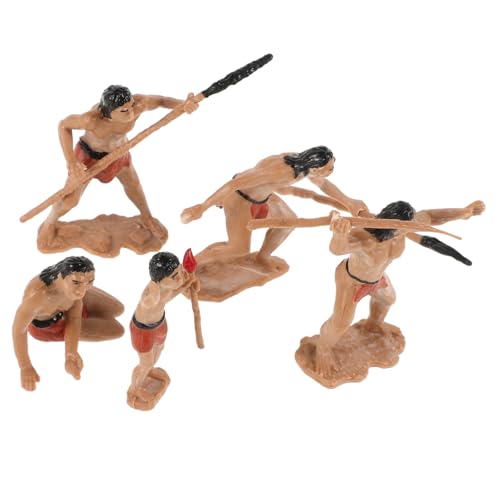 BESPORTBLE 5 Stück Teiliges Resin Diorama mit Realistischen Detailreichen Urmenschen Miniaturen für Sandtisch und Garten Dekoration BESPORTBLE 5 Stück Teiliges Resin Diorama mit Realistischen Detailreichen Urmenschen Miniaturen für Sandtisch und Garten Dekoration von BESPORTBLE