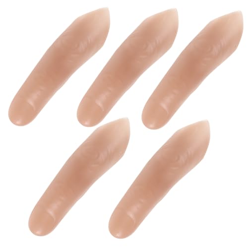 BESPORTBLE 5 Stück Teiliges Set Realistische Fake Finger mit Extralanger Hochwertige Vinyl Zauberrequisiten für Bühnenauftritte Cosplay Zubehör und Magische Fingerprothese für Spektakuläre BESPORTBLE 5 Stück Teiliges Set Realistische Fake Finger mit Extralanger Hochwertige Vinyl Zauberrequisiten für Bühnenauftritte Cosplay Zubehör und Magische Fingerprothese für Spektakuläre von BESPORTBLE