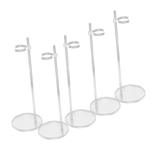 BESPORTBLE 5 Stück Teiliges Transparentes Puppenständer aus Robustem Verstellbar und Stabil als Halter und Unterstützung für Actionfiguren und Puppen Vielseitig für Figuren und von BESPORTBLE