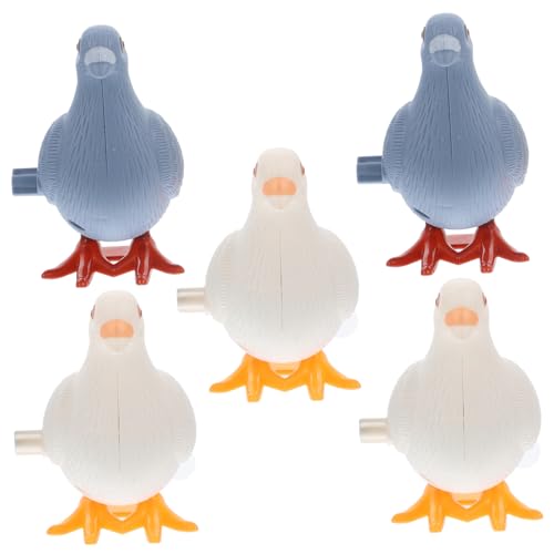 BESPORTBLE 5 Stück Teiliges Wind up Tauben Mechanismus Piepende Simulation Kleine Aufziehtiere Lustige Dekorationen Für Jungen Mädchen Zufällige Farbe Zufällige Farbe von BESPORTBLE