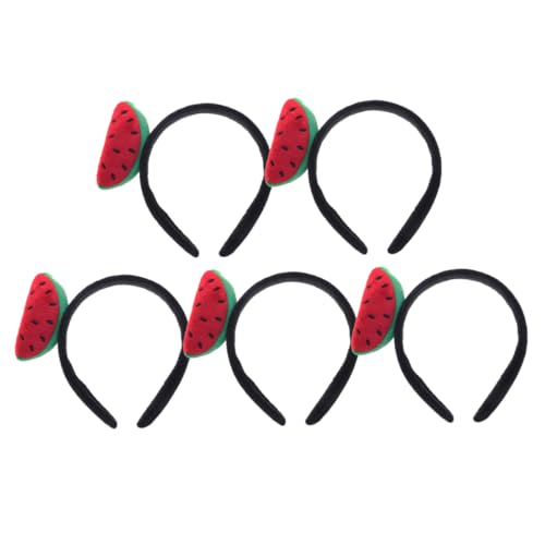 BESPORTBLE 5 Stück Wassermelonen Haarreifen Lustige Weiche und Leichte Kopfband Accessoires für Sommerpartys Kreative Kopfbedeckung mit Realistischen Details und Vielseitig Einsetzbar von BESPORTBLE