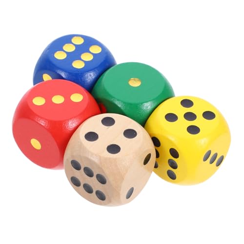 BESPORTBLE 5 Stücke Würfel Geburtstag Party Spiele Party Favors Holz von BESPORTBLE