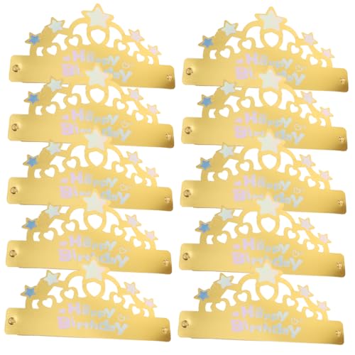 BESPORTBLE 50 Stück Faltbare Goldene Geburtstagshut für Erwachsene Leichte Party Kronen Hüte für Geburtstagsfeiern und Kindergeburtstagsgeschenke BESPORTBLE 50 Stück Faltbare Goldene Geburtstagshut für Erwachsene Leichte Party Kronen Hüte für Geburtstagsfeiern und Kindergeburtstagsgeschenke von BESPORTBLE