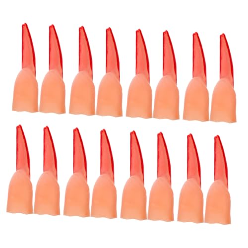 BESPORTBLE 50 Stück Halloween Fake Finger mit Horror Design Langlebige Kunststoff Fingertips mit Roten Nägeln Vielseitig für Kostüme Cosplay Partydekoration und Gruselige Streiche Geeignet BESPORTBLE 50 Stück Halloween Fake Finger mit Horror Design Langlebige Kunststoff Fingertips mit Roten Nägeln Vielseitig für Kostüme Cosplay Partydekoration und Gruselige Streiche Geeignet von BESPORTBLE