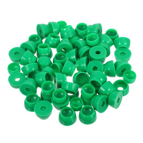 BESPORTBLE 50 Stück Kinderrutschschutzabdeckung Spielplatzschraube Cover Schraubenabdeckungen Nusssicherheit Beschützer Schraubdeckelabdeckungen aus Kunststoff Schraubenkappen Plastik Grün von BESPORTBLE