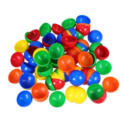 BESPORTBLE 50 Stück Lotteriekugeln Bunte Glatte Aufklappbare Tombola Bälle für Raffle Gewinnspiele und Partyspiele Praktische Kunststoff Hohlkugeln für Events und Bastelaktionen von BESPORTBLE