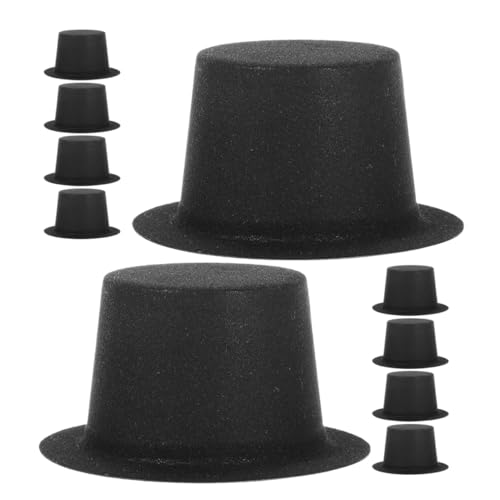 BESPORTBLE 50 Stück Mini Filzhüte Schwarze Mini Hüte für Bastelprojekte Weihnachtsdekoration Clown Outfits aus PVC für Partys und Diy Projekte BESPORTBLE 50 Stück Mini Filzhüte Schwarze Mini Hüte für Bastelprojekte Weihnachtsdekoration Clown Outfits aus PVC für Partys und Diy Projekte von BESPORTBLE