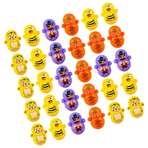 BESPORTBLE 50 Stück Mini Tumbler Spielzeuge Lustige Cartoon Figuren für Party Gastgeschenke und Mitgebsel Robuste und Dekorative Tierminiaturen für Geburtstagsfeiern und Füllungen von BESPORTBLE