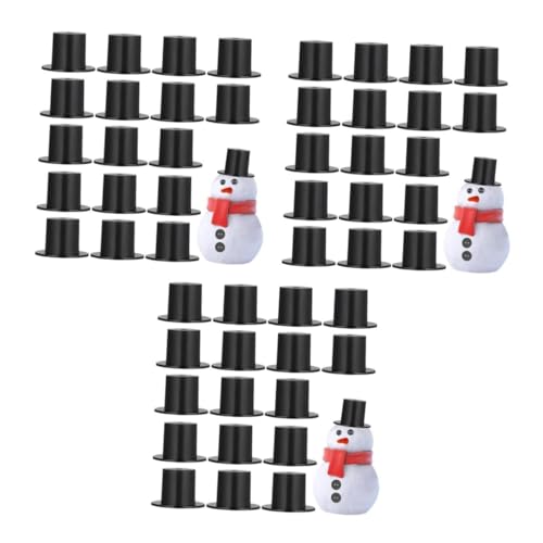 BESPORTBLE 50 Stück Mini Zylinder Hüte Schwarz Für Schneemann Basteln - Kleine Zauberer-Hüte Aus Kunststoff Für Weihnachtsfeier Puppen Dekoration Und Geschenkverpackungen BESPORTBLE 50 Stück Mini Zylinder Hüte Schwarz Für Schneemann Basteln - Kleine Zauberer-Hüte Aus Kunststoff Für Weihnachtsfeier Puppen Dekoration Und Geschenkverpackungen von BESPORTBLE