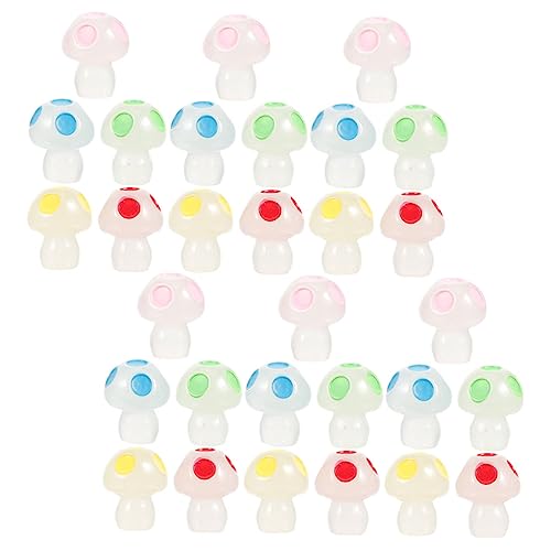 BESPORTBLE 50 Stück Miniatur Resin Pilzfiguren Nachtleuchtend Bunte Mini Pilze als Gartenornamente Realistische Micro Landschaft Deko für DIY Bonsai und Puppenhäuser BESPORTBLE 50 Stück Miniatur Resin Pilzfiguren Nachtleuchtend Bunte Mini Pilze als Gartenornamente Realistische Micro Landschaft Deko für DIY Bonsai und Puppenhäuser von BESPORTBLE