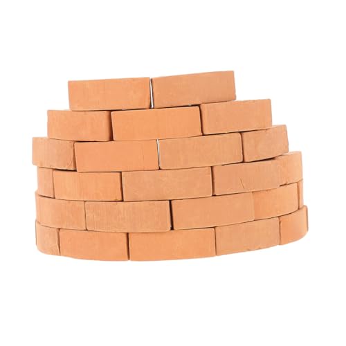 BESPORTBLE 50 Stück Miniatur Ziegelsteine aus Realistische Falsche Mini Bausteine DIY Hausmodell für Pädagogisches Konstruktionsspielzeug für Kreatives Basteln und Teamwork von BESPORTBLE