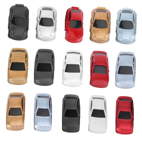 BESPORTBLE 50 Stück Miniaturmodell Auto Realistisch Bemalte Sandtisch Modellautos Langlebig und Detailgetreu für Dioramen Layouts und Spielspaß von BESPORTBLE