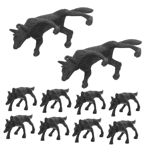 BESPORTBLE 50 Stück Plastische Simulation Hund Modelle für Realistische Tierfiguren zur Kognitiver Fähigkeiten für Sandtischgestaltung von BESPORTBLE