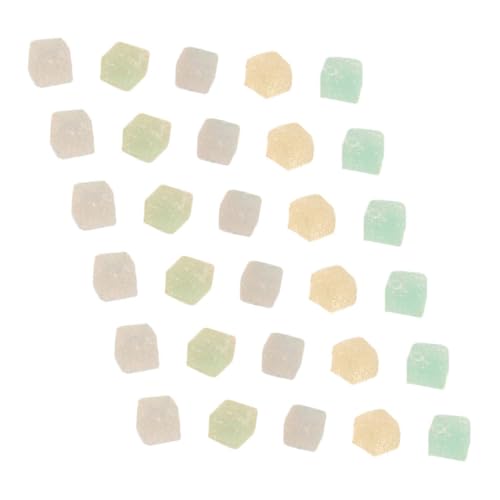 BESPORTBLE 50 Stück Realistische Fake Candy Miniatur Figuren Transparente Nachtleuchtende Süßigkeiten für Puppenhaus Dekoration Schmuckherstellung und Scrapbooking von BESPORTBLE