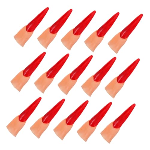 BESPORTBLE 50 Stück Realistische Halloween Fake Finger mit Langen Nägeln Universalgröße Leichte Handhabung Horror-deko und Party-Accessoires für Cosplay Zaubertricks und Grusel-Events von BESPORTBLE