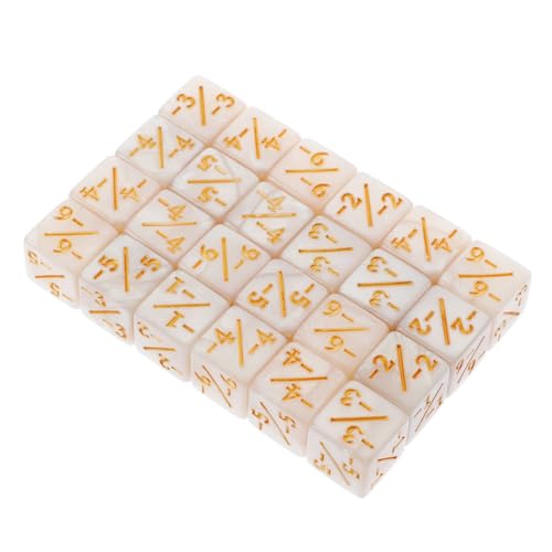 BESPORTBLE 50 Stück Rechenwürfel Set mit Plus und Minuszeichen Acryl Würfel für Matheunterricht Klassenzimmer Lernhilfe für Pädagogische Spielwürfel für Frühe und Logiktraining von BESPORTBLE