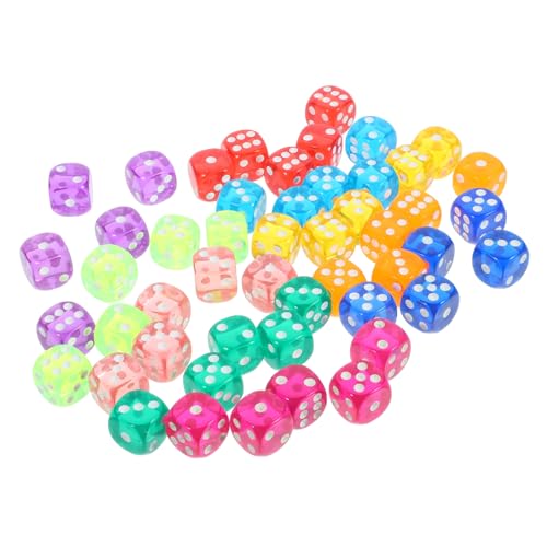 BESPORTBLE 50 Stück Teiliges Acrylwürfel Transparent Abgerundete Ecken Leichte Spielwürfel für Party Spiele Mathe Brettspiel Zubehör Vielseitig Einsetzbar BESPORTBLE 50 Stück Teiliges Acrylwürfel Transparent Abgerundete Ecken Leichte Spielwürfel für Party Spiele Mathe Brettspiel Zubehör Vielseitig Einsetzbar von BESPORTBLE